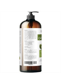 velona USDA Certified Organic Castor Oil - 16 oz (With Pump) | For Hair Growth, Boost Eyelashes, Eyebrows | Cold pressed, Natural Oil, USP Grade | Hexane Free, Lash Serum, Caster  - Image 5