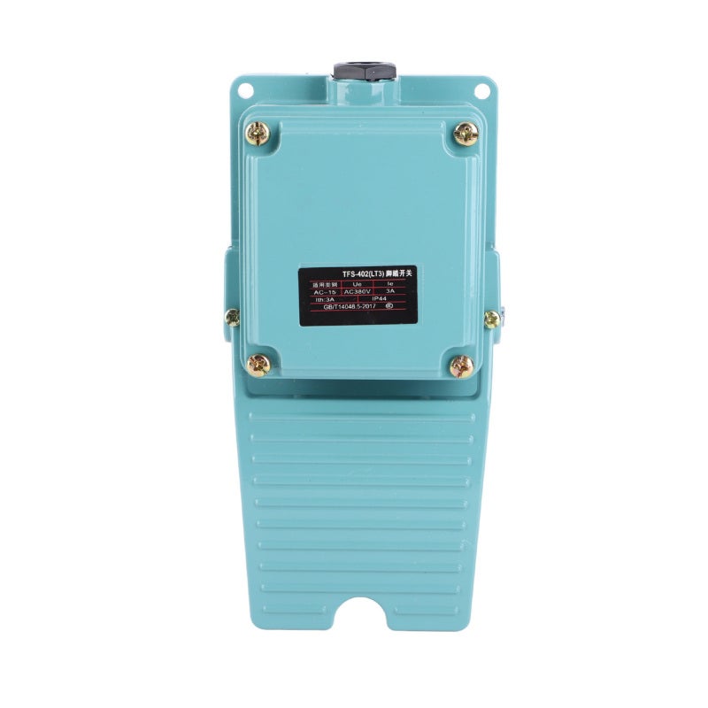 Aluminum Alloy Foot Switch Silver Contacts Precise Control - Rugged Nonslip Pedal Switch for Medical Instrument Textile Equipment - Image 2
