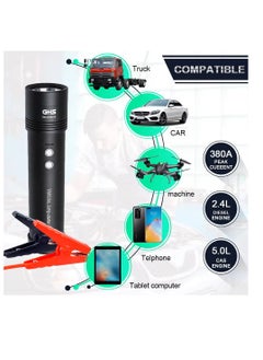 Generic Jump Starter Multifunctional Portable Car Battery Booster - 12V/24V Polymer Lithium Jump Starter with High-Power LED Flashlight | Emergency Kit for Vehicle Jump Starts & Power Supply  - Image 2