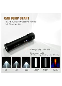 Generic Jump Starter Multifunctional Portable Car Battery Booster - 12V/24V Polymer Lithium Jump Starter with High-Power LED Flashlight | Emergency Kit for Vehicle Jump Starts & Power Supply  - Image 4