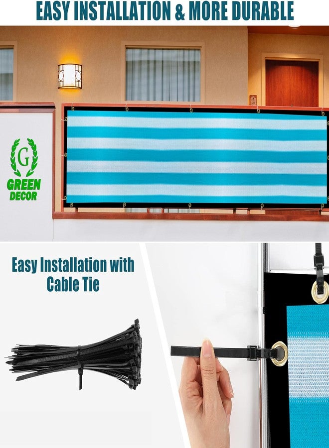 GREEN DECOR HDPE Fabric with Polyester Band Baby Kids Safety Net Protector for Balcony & Staircase Railing Guard,Balcony Net Baby Safety Products for Indoor&Outdoor(Blue & White Color, 0.80X6 MTR) - Image 4