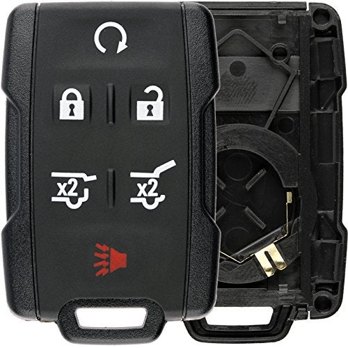 KeylessOption Keyless Entry Remote Control Car Key Fob Case Shell Button Pad Outer Cover for Suburban Tahoe M3N-32337100 - Image 1