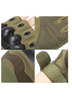 Cool Baby Style Men's Road Cycling Gloves Outdoor Sports Half Finger Non-slip Camping Cycling Gloves Carbon Fiber Gloves Green  - Image 3