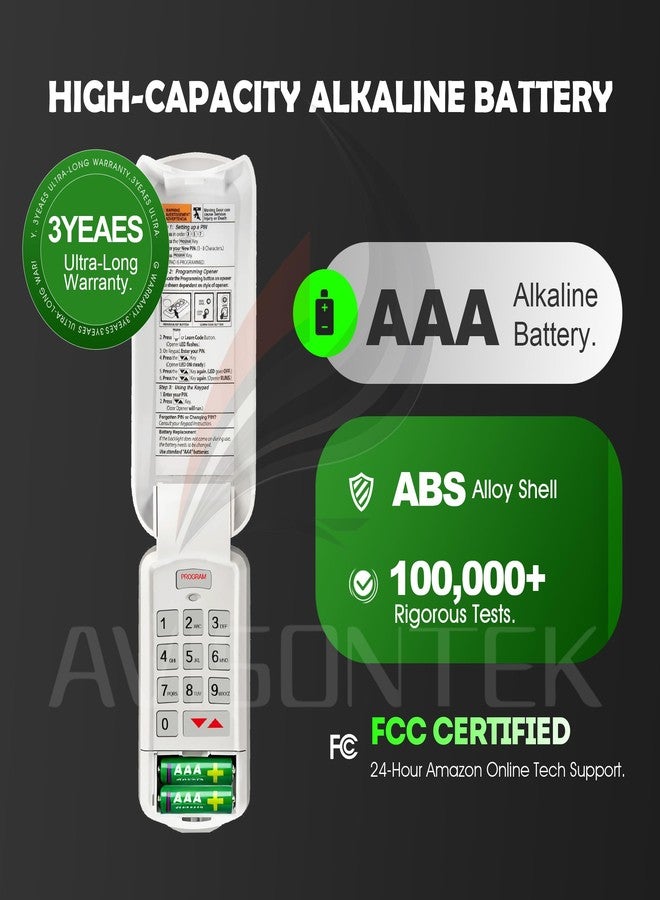 Avisontek 1 for OKP-BX Overhead Door Garage Door Opener Keypad 3-Year-Warranty - Image 3