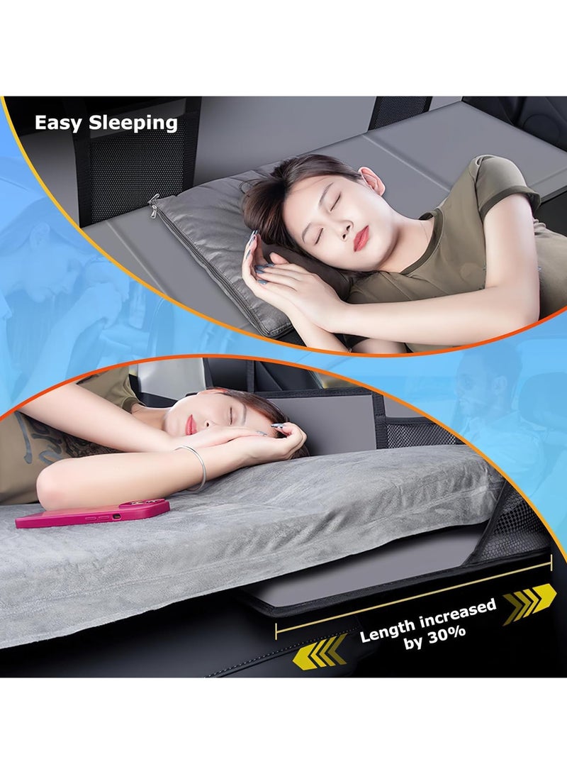 AUTOYSUR Car Back Seat Mattress Extension Plate,Foldable Car Back Seat Extender,Car Back Seat Extender, Increase Travel Trunk Space and Car Bed Camping Space for Car,grey - Image 3