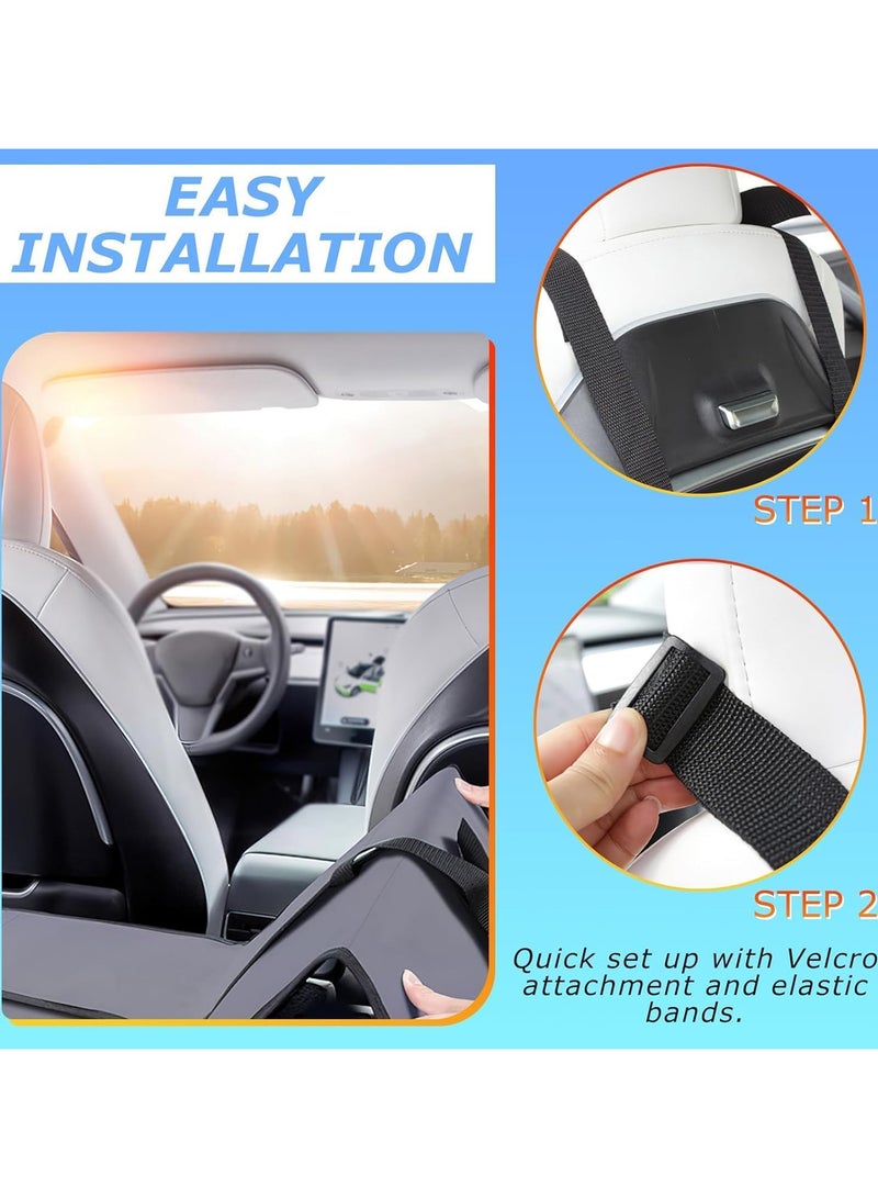 AUTOYSUR Car Back Seat Mattress Extension Plate,Foldable Car Back Seat Extender,Car Back Seat Extender, Increase Travel Trunk Space and Car Bed Camping Space for Car,grey - Image 4