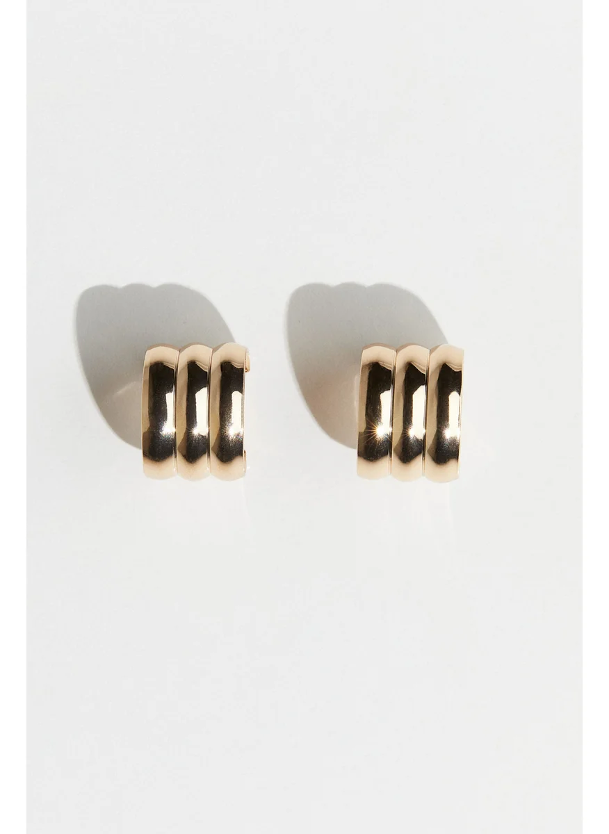 H&M Fluted Hoop Earrings