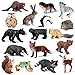 SCAHOW 16 PCS Forest Animals Figures Woodland Creatures Figurines Miniature Toys CakeCupcake Topper Birthday Gift for Kids Woodland Baby Shower Decorations - Image 2