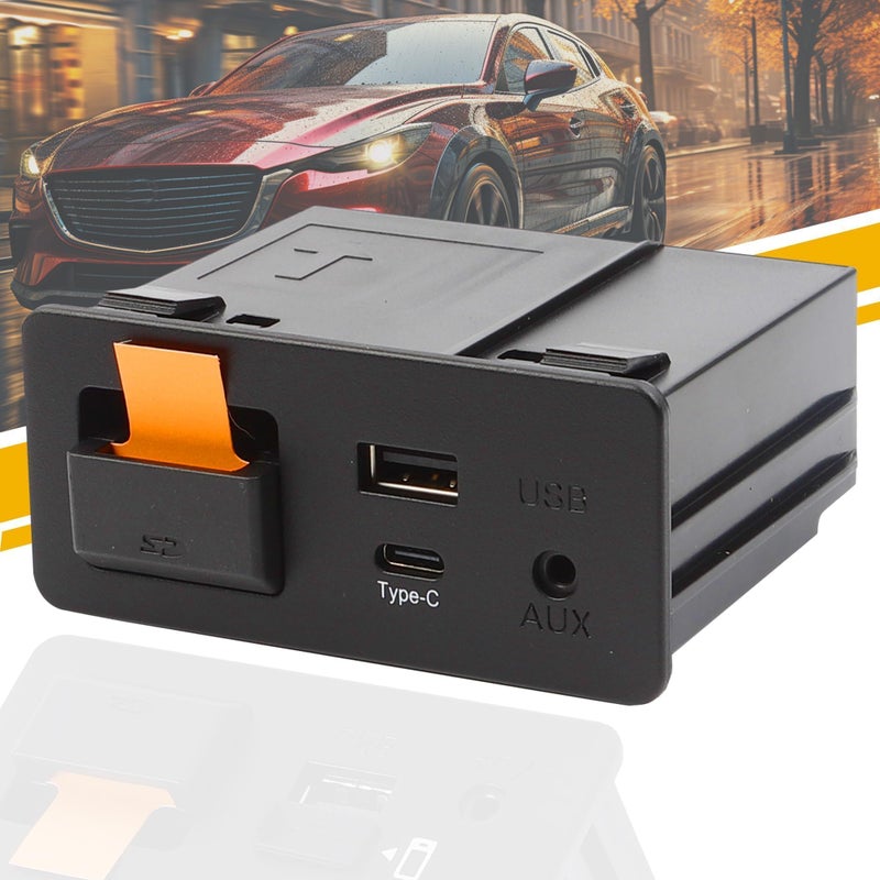 Dasbecan TypeC Wireless Mazda Apple Carplay and Android Auto Retrofit Kit Compatible with Mazda 236CX3CX5CX9MX5 20152020 TK78669U0C Adapter Only Support Wireless Carplay NO Android Auto - Image 2