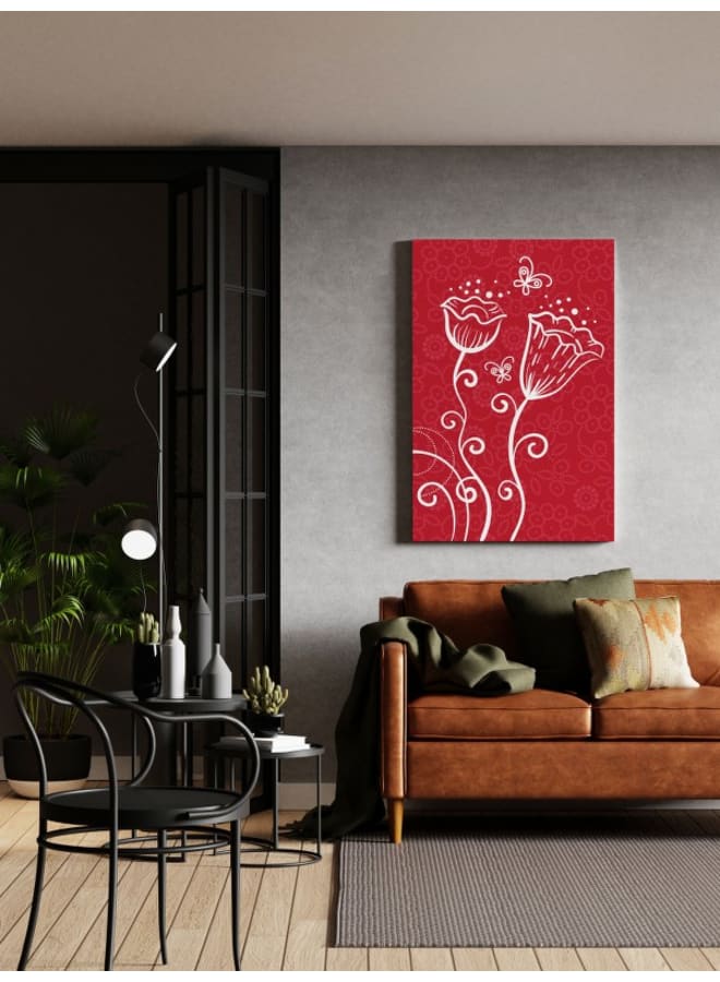 Home Gallery Two white flower in phoshia background Printed canvas wall art 120x80 - Image 5