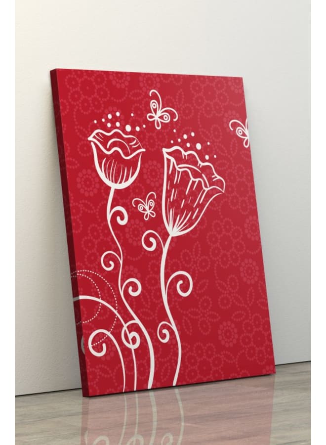 Home Gallery Two white flower in phoshia background Printed canvas wall art 120x80 - Image 3