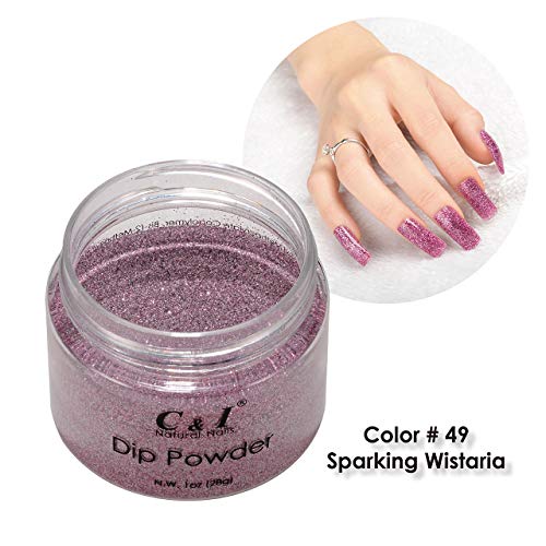 C & I C I Dipping Powder Color No049 Sparking Wistaria Pearl Shine Color System - Image 5