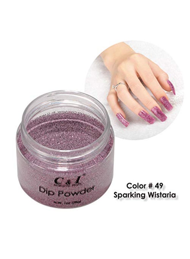 C & I C I Dipping Powder Color No049 Sparking Wistaria Pearl Shine Color System - Image 4