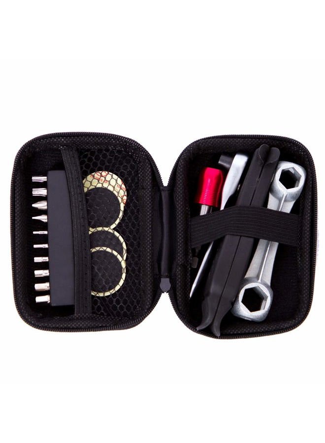 YBEKI Bike Repair Tool Kit Set - Bicycle Multi-Tool Kit with Ratchet Reversible Tool & 10 Tool bits, Bone Wrench, Bike Portable Tool Bag. 6 Month Warranty (Ratchet Tool + tire Tool) - Image 2