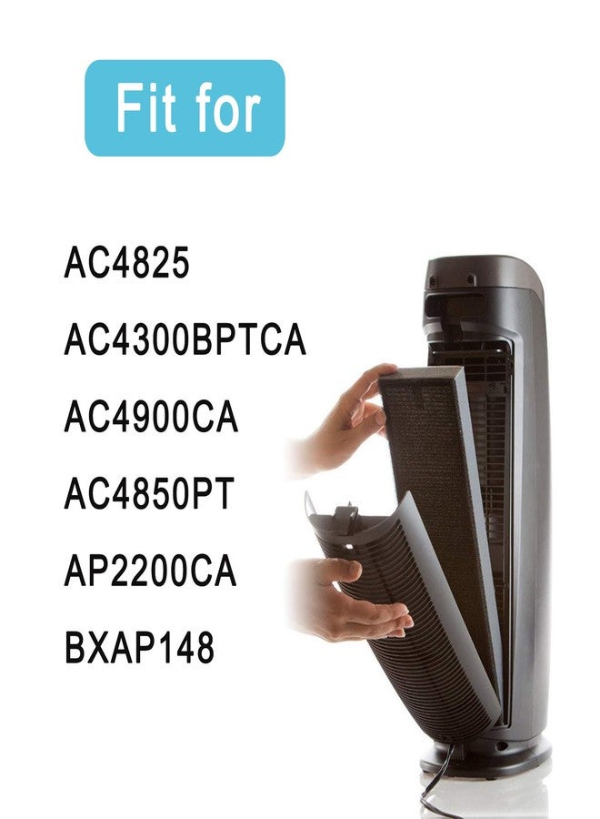 بي بي تي بام بوتس فلتر BBT BAMBOOST البديل B مناسب لأجهزة تنقية الهواء Germguardian FLT4825 موديلات الفلتر-ب AC4825 AC4300 AC4800 AC4900، AP2200CA، BXAP148 (قطعة واحدة من فلاتر HEPA الحقيقية وقطعتان من فلاتر الكربون) - Image 3