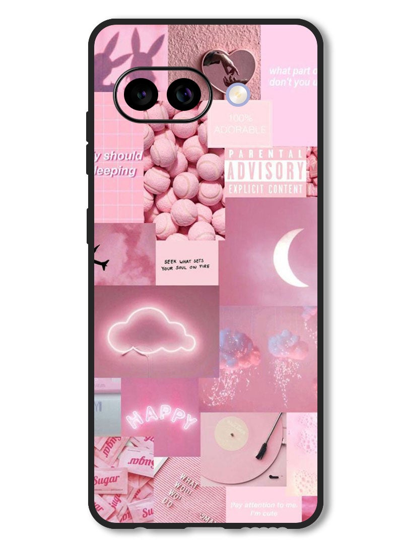 Theodor Case Compatible with Google Pixel 9A Protection Shockproof Bumper Cover Random Asthetic - Image 1