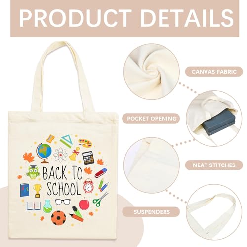 ORJ 50 PCS 13 x 15 Inch Sublimation Blank Canvas Bags Bulk, Tote Bags for Sublimation, Canvas Tote Bags DIY Custom Shopping Bag - Image 4