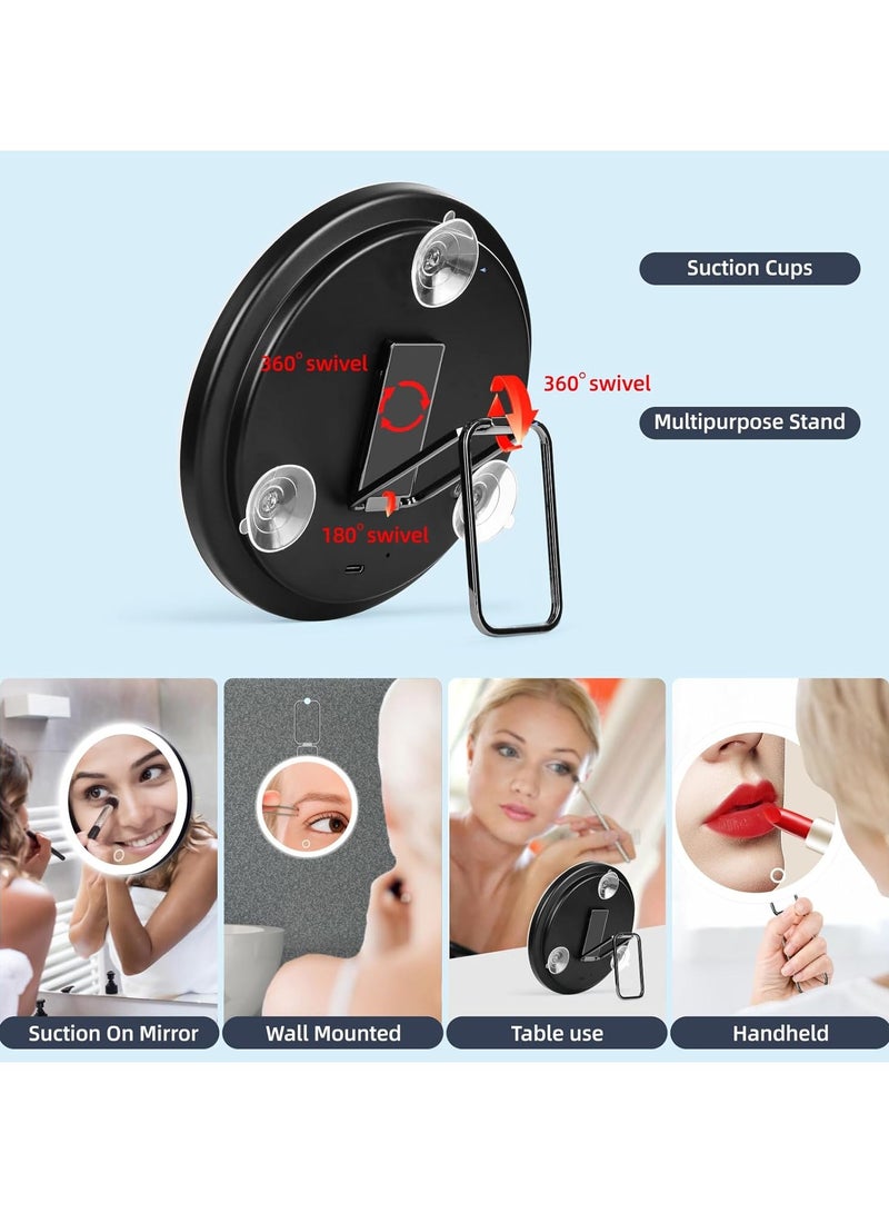 general Lighted Magnifier, Large 6’ Rechargeable Illuminated 30x Magnifier with Suction Cup and Desktop Stand, Dimmable in 3 Colour Modes - Image 3