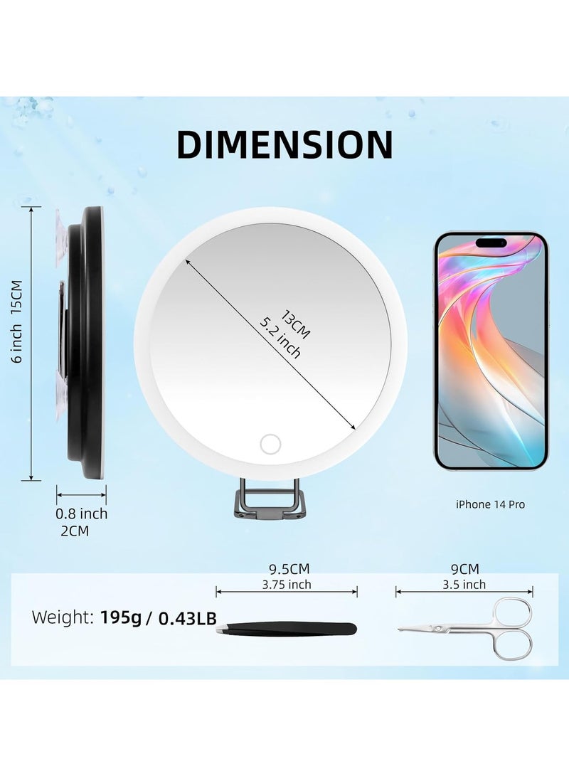 general Lighted Magnifier, Large 6’ Rechargeable Illuminated 30x Magnifier with Suction Cup and Desktop Stand, Dimmable in 3 Colour Modes - Image 4