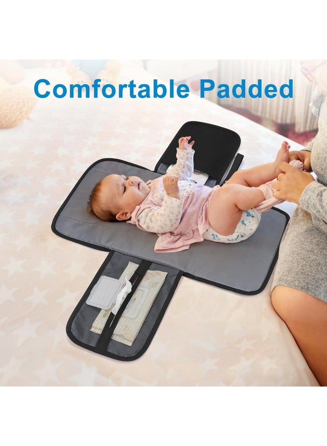 Accmor Portable Diaper Changing Pad, Waterproof Baby Changing Mat, Baby Diaper Changing Pad for Travel, Black - Image 3