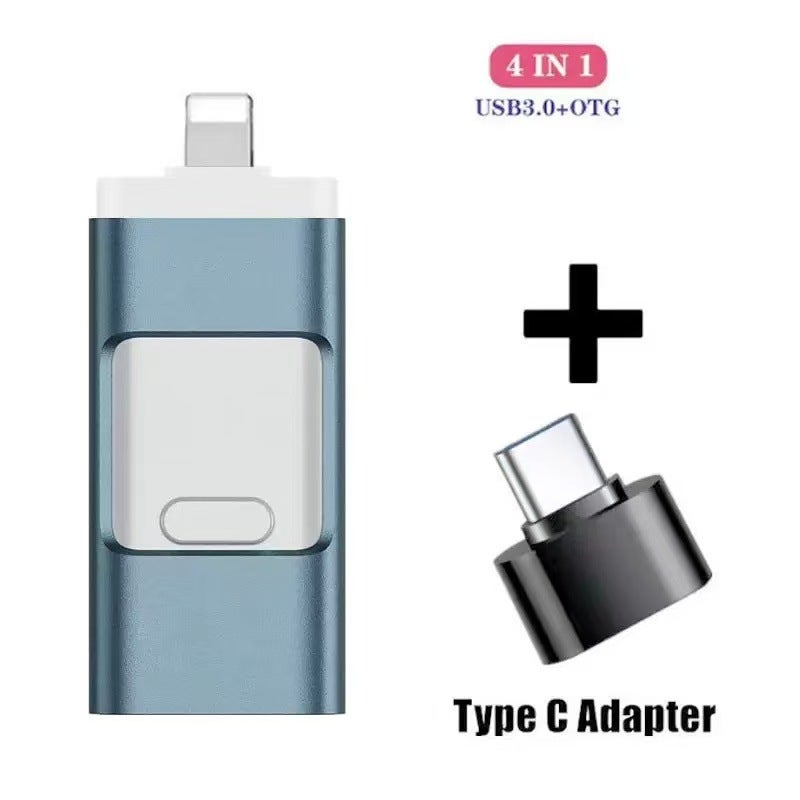 Apple Android Computer Typec Interface Mobile Phone U Disk For 32G-64G-128G Push-Pull U Disk 1Tb 2Tb - Image 1