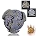 FLUEFOWL Shadow Roulette Dice Spinner for DND Dice Set Dragon Metallic DD Dice with Gift Case for DND Game RPG Role Playing Table Game Gifts Blue Silver - Image 2