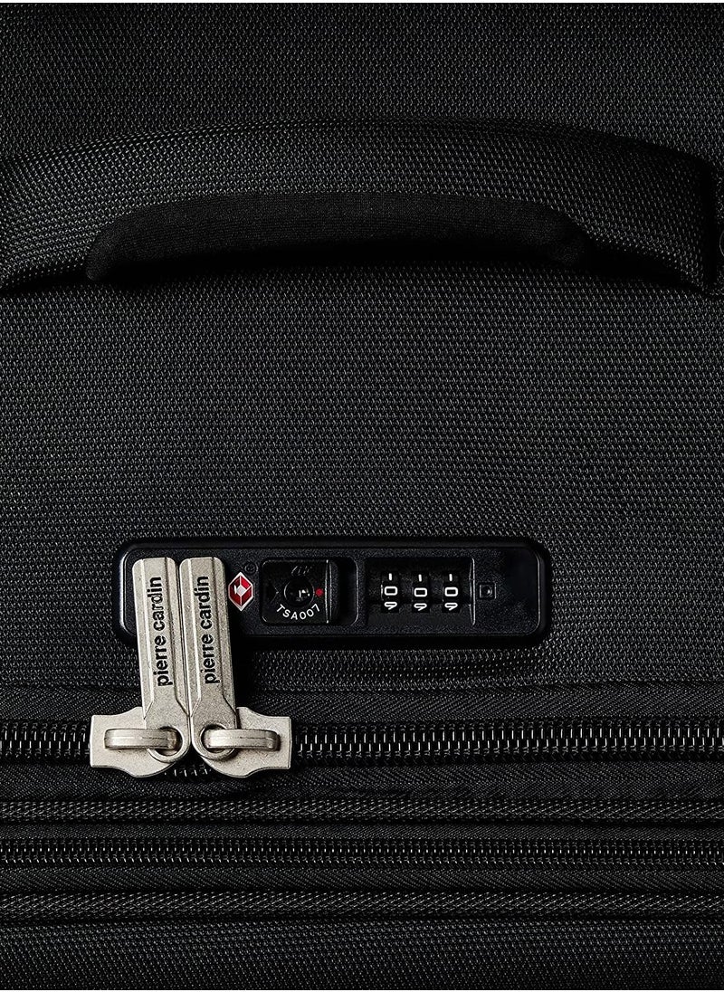 pierre cardin - XL Size Softside Luggage Set of 3 Ultra Light Weight 4 Wheels TSA Approved - Image 1