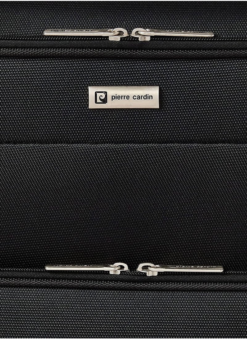 pierre cardin - XL Size Softside Luggage Set of 3 Ultra Light Weight 4 Wheels TSA Approved - Image 1