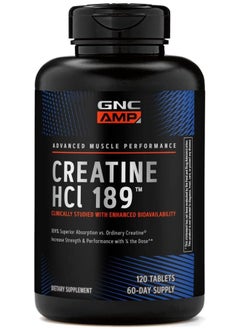 GNC AMP Hcl 189, 120 Tablets  - Image 2