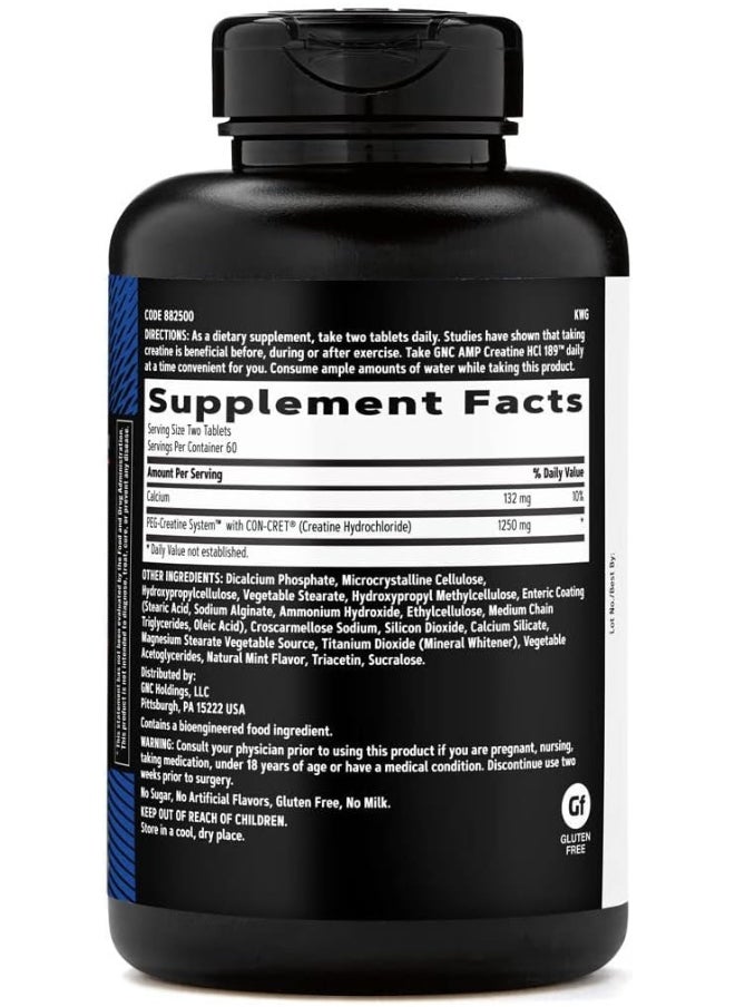 GNC AMP - Hcl 189, 120 Tablets - Image 1