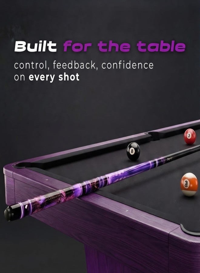 IgnatGames 2-Pieces Pool Cue Stick - 58" Premium Canadian Maple Billiard Pool Sticks for Adults with New AirStrike® Shaft and Premium Case + Billiard Accessories 2in1 Pocket Chalker & Tip Shaper - Image 4
