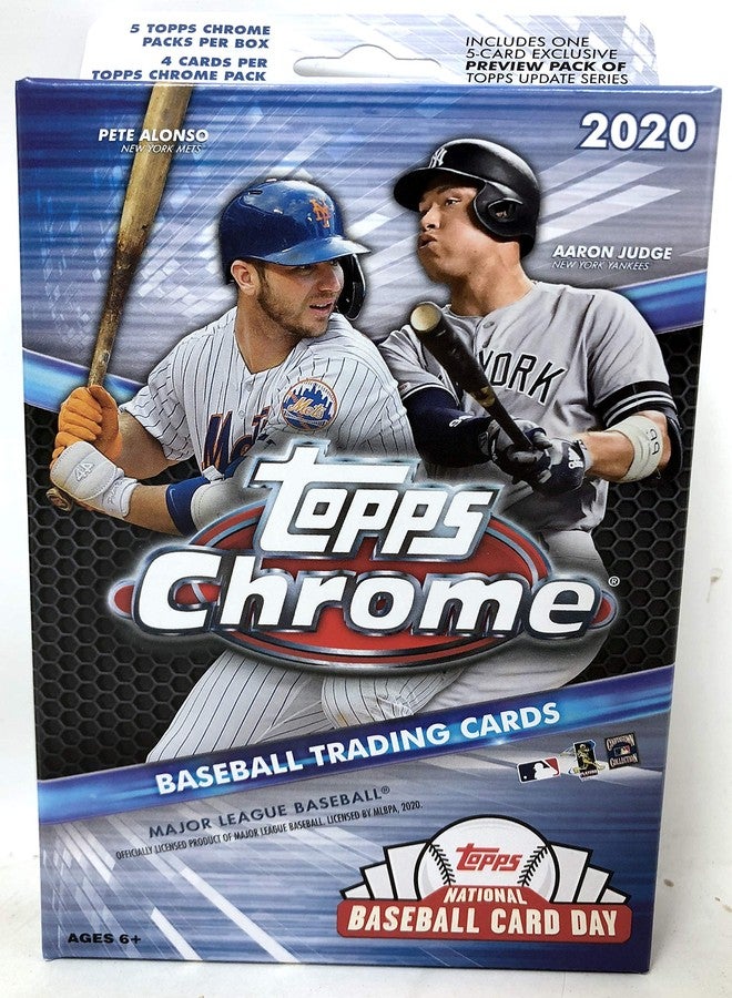 Topps 2020 Chrome Baseball MLB Hanger Pack Box - Image 1
