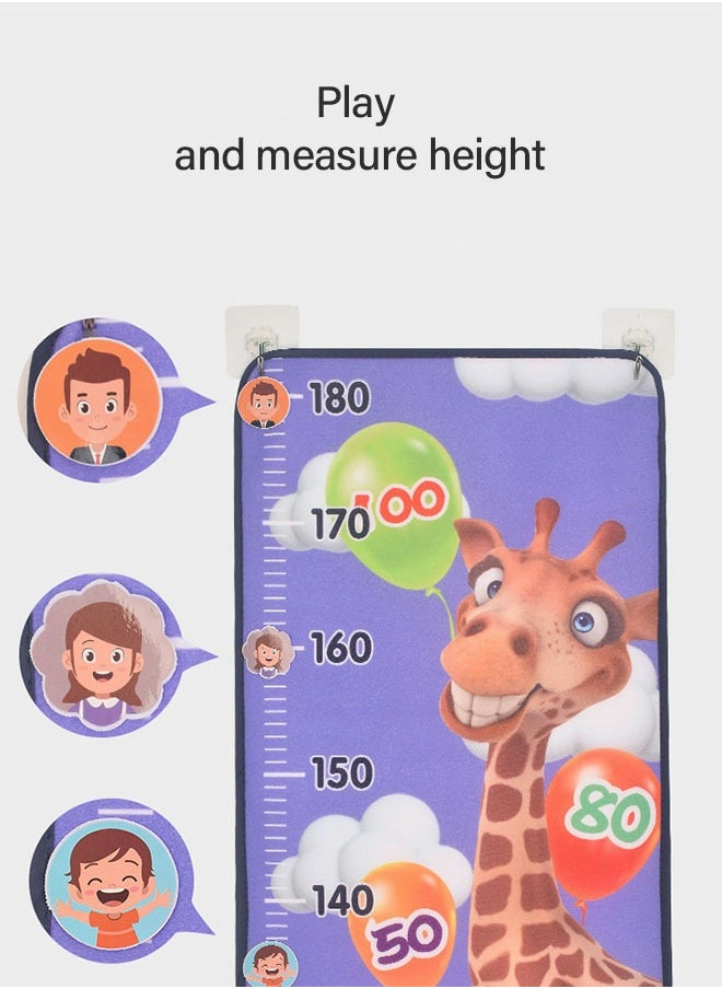 GROIC - Growth Chart Height Ruler Toys, Kids Height Stickers Toys, Dartboard Target Ball Game Funny Sticky Ball Target Toy Height Measure Fidget Toys - Child Interactive Toys Educational Toys for Boys Girls - Image 1
