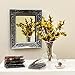 iLAND Mini Mirrors Dollhouse Accessories on 112 Scale Framed Glass Miniature Mirror Dark Silver 4pcs - Image 4