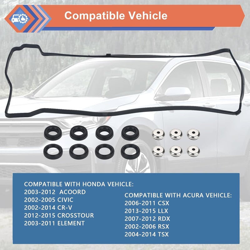 ZONFANT Valve Cover Gasket Set Compatible with Honda and Acura Vehicles - Image 3