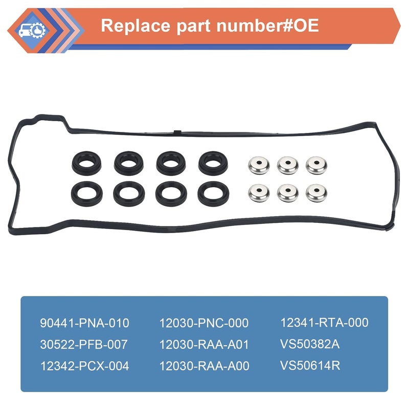 ZONFANT Valve Cover Gasket Set Compatible with Honda and Acura Vehicles - Image 2