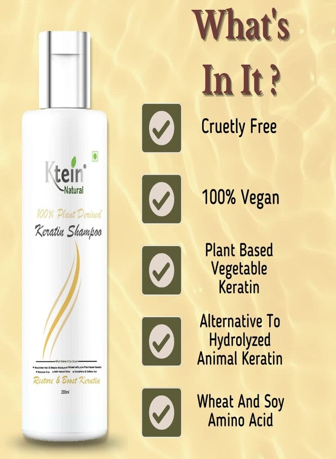 ktein natural 100% plant derived keratin shampoo & conditioner combo(200ml) - Image 3