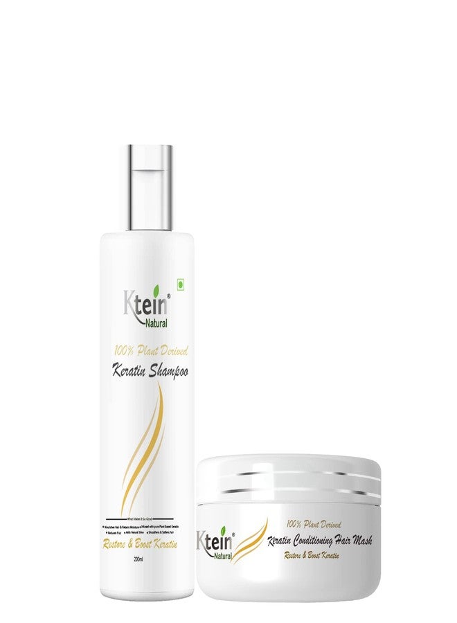 ktein natural 100% plant derived keratin shampoo & conditioner combo(200ml) - Image 1