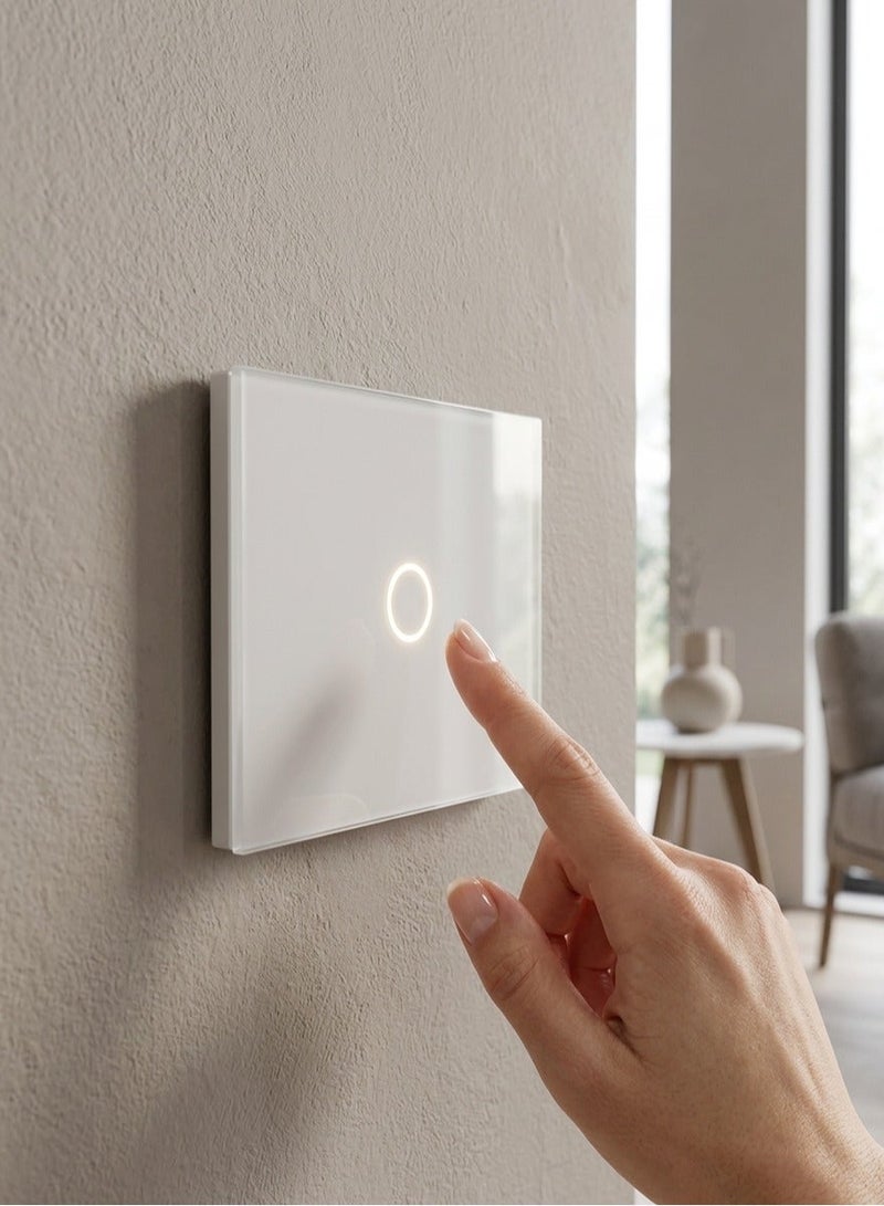 موري مفتاح تاتش مفرد سمارت هوم موري ابيض S1W - Zigbee - Image 1