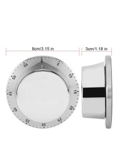 Excefore Manual Timer, 60 Minute Professional Mechanical Kitchen Timer With Magnetic Base, Countdown Cooking Baking Timing Tool, Loud Alarm Sound And Easy To Stick On Any Surface(Silver)  - Image 5