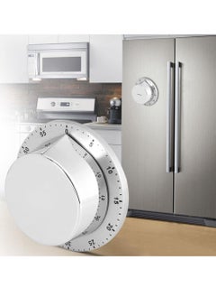 Excefore Manual Timer, 60 Minute Professional Mechanical Kitchen Timer With Magnetic Base, Countdown Cooking Baking Timing Tool, Loud Alarm Sound And Easy To Stick On Any Surface(Silver)  - Image 2