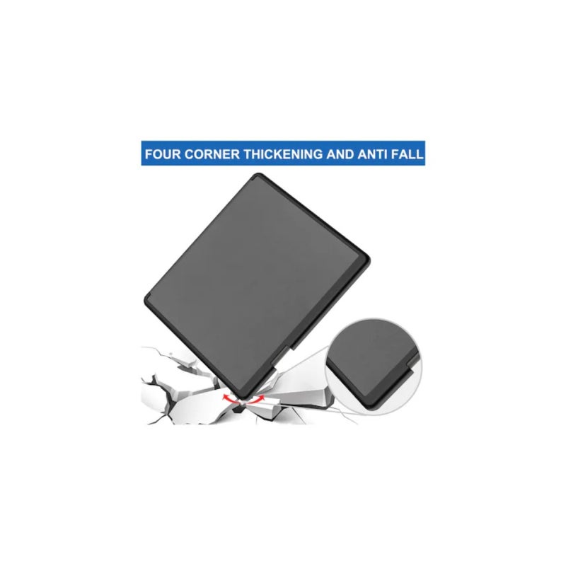 Kindle Case: Black PU Leather Shockproof Cover - Auto Wake Sleep Magnetic Closure Origami Stand for Kindle Scribe On-the-go Reading & Daily Protection - Image 5