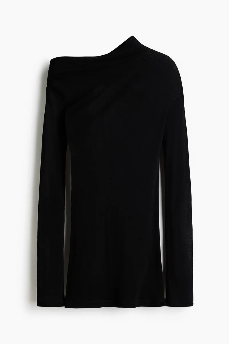 H&M One-shoulder wool top