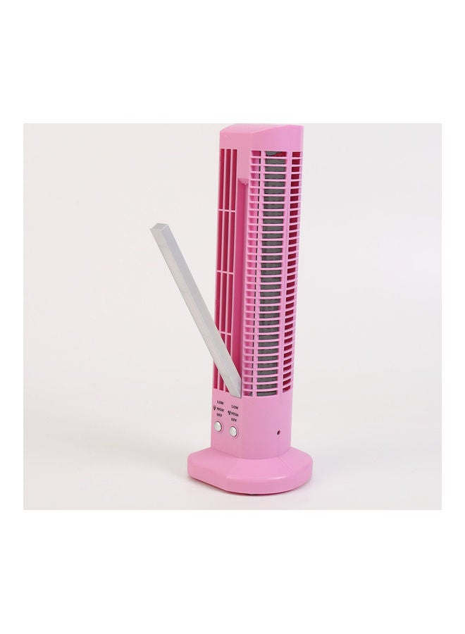 Loquat USB Powerful Fan With LED Lamp Pink - Image 2