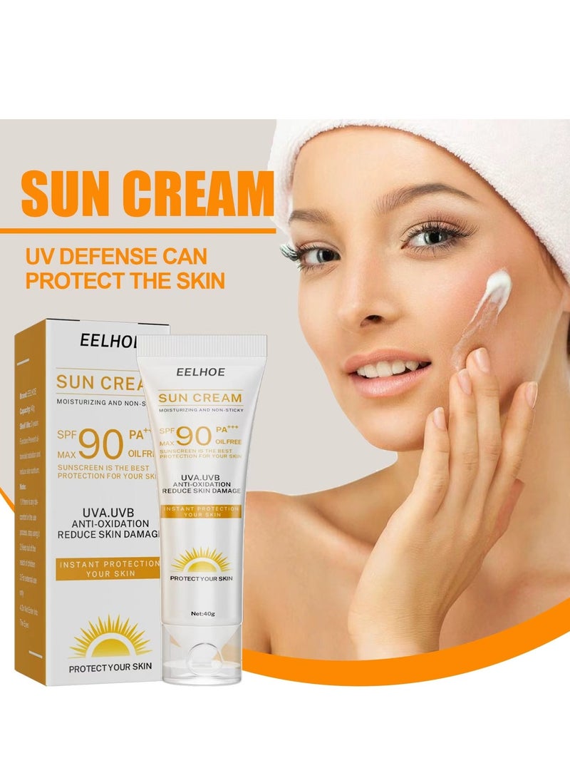 إيلهو كريم واقي من الشمس للوجه مرطب وغير لزج ومضاد للشيخوخة وخالي من الزيوت - Image 2