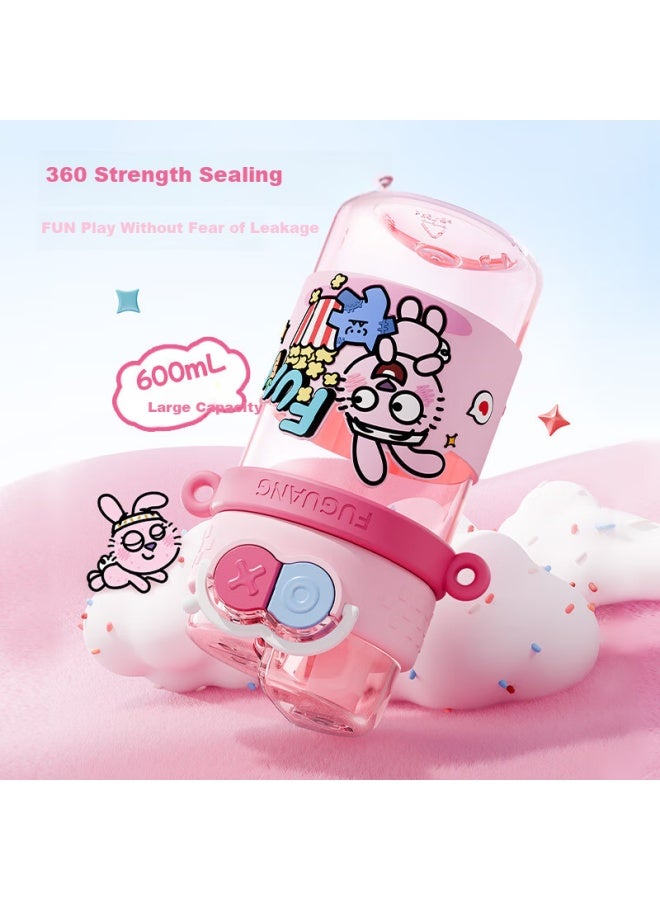 Tomimitsu Fuguang Children'S Water Bottle Tritan Large Capacity Straw Cup Pot Dual Drinking Summer Boys And Girls Elementary School Students Plastic Cup 600Ml - Image 5