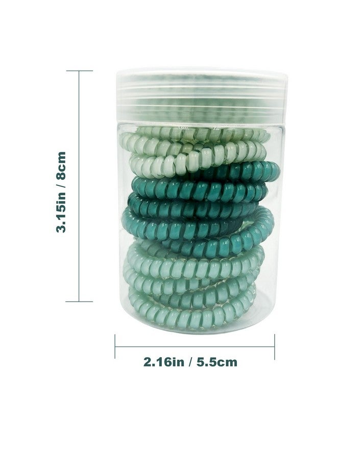 hodooly 15 Pcs 3 Color Medium Telephone Cord Hair Coils, No Crease Spiral Coil Hair Ties - Image 3