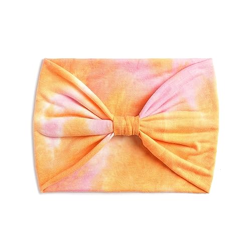 XFYT Super Soft Tie-Dye Boho Chic Head Hair Bands: Performance Meets Fashion | Sweat Absorbent Sports Soft Wide Workout Hairband for Yoga, Workout, Gym for Girls Women (Tango Orange), Microfiber - Image 3
