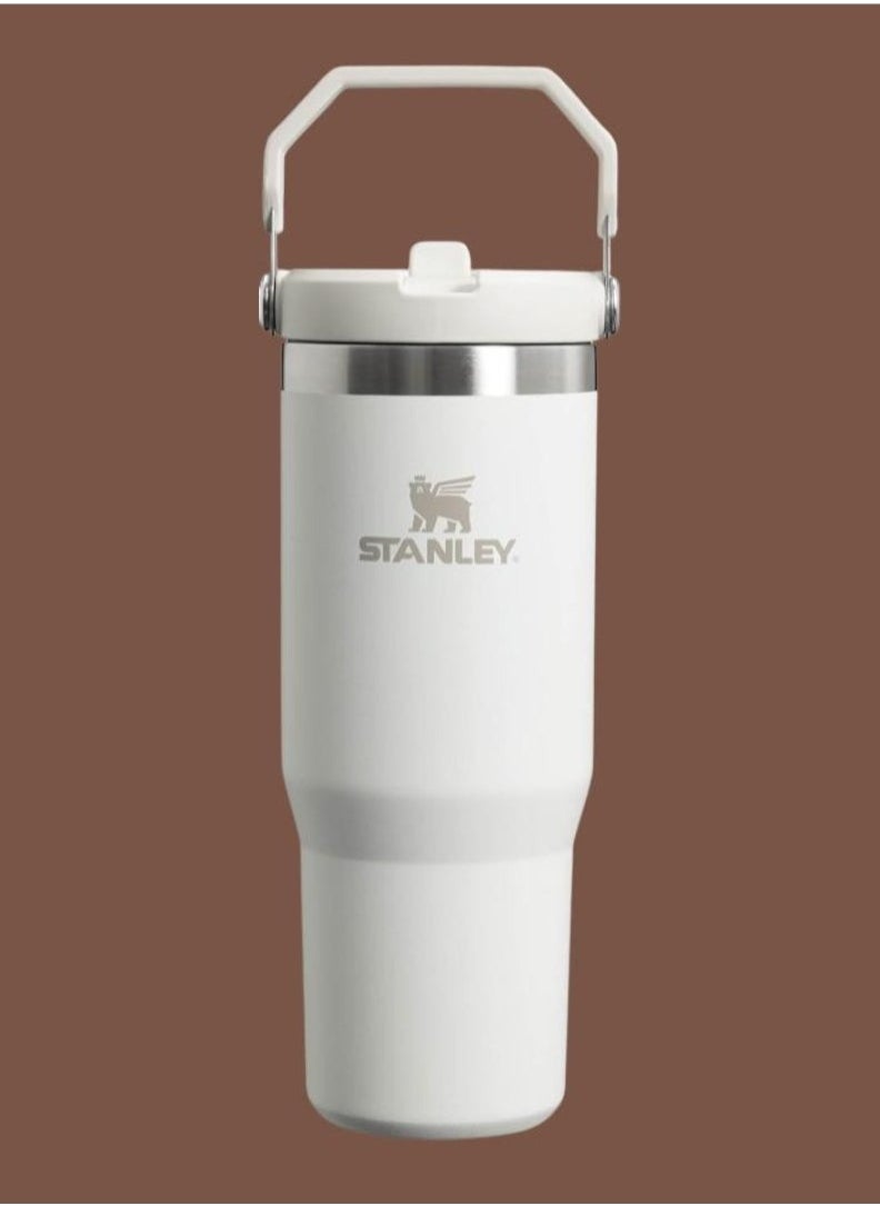Stanley IceFlow Stainless Steel Tumbler with Straw – 30oz Vacuum Insulated Water Bottle – Leak-Resistant Flip Straw Lid – Reusable, BPA-Free Travel Cup for Home, Office & Car – Keeps Drinks Cold for 12 Hours & Iced for 2 Days – Durable & Easy to Carry – Frost  - Image 1