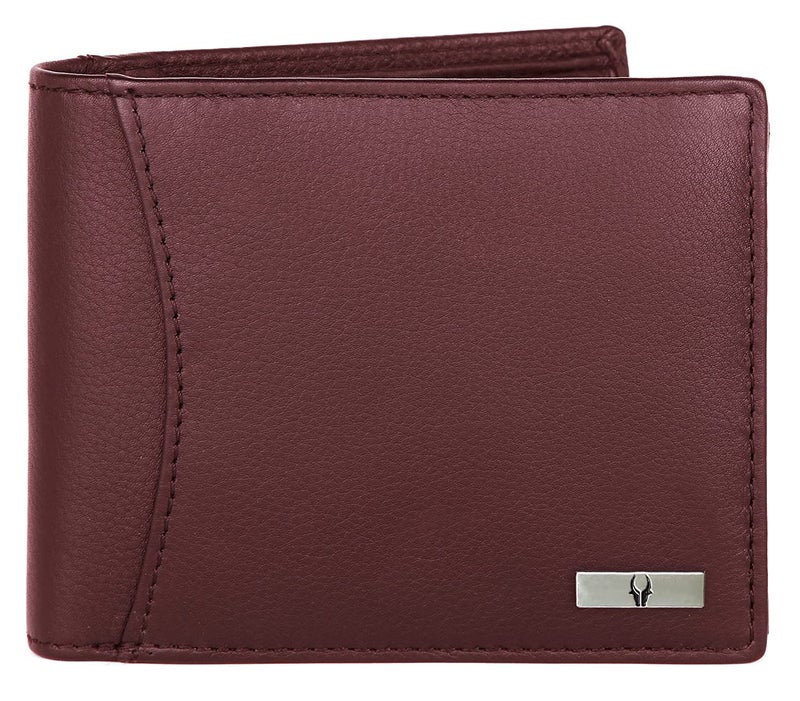 Wildhorn سلة هدايا جلدية للرجال | مجموعة هدايا عصرية تشمل محفظة جلدية، سلسلة مفاتيح وقلم | هدية لصديق، حبيب، زوج، أب، ابن، إلخ (مارون M)، بني - Image 4